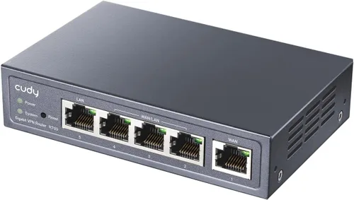 Vista 8 de Enrutador Cudy Gigabit Multi-WAN, OpenWRT, balance de carga, 5X GbE, R700 OpenWRT-ready Multi-WAN tunnel gateway, 5x GbE ports