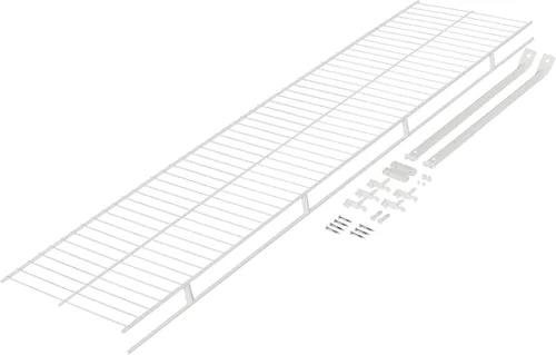 Vista 15 de Rubbermaid: kit de estante de lino para montaje directo, longitud de 3 pies, color blanco