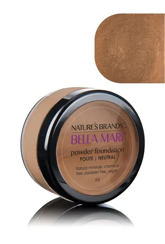 Vista 6 de Bella Mari - Base de maquillaje mineral natural en polvo, cariñosa (fresca); 0.2 onzas