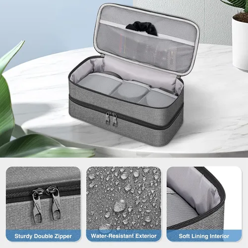 Vista 3 de SITHON Funda de viaje para Shark FlexStyle/SpeedStyle Styler/HyperAir Dryer, doble capa resistente al agua, portátil, bolsa organizadora