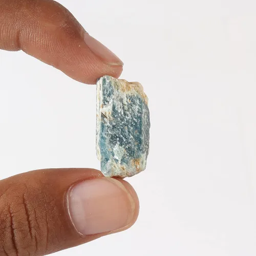 Vista 15 de GEMHUB Lápiz de cianita áspero pequeño con cristal curativo de cianita azul áspero suelto, tamaño pequeño, 9.7