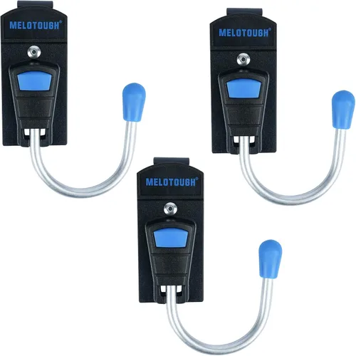 Vista 9 de MELOTOUGH Funda para herramientas con gancho para cinturón de herramientas con clip de metal para cinturón de trabajo (azul)