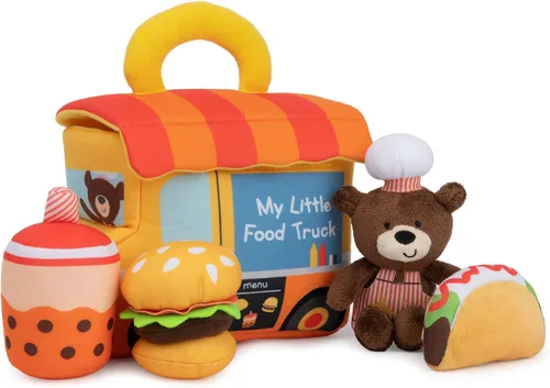 Vista 9 de GUND Baby Mi Primera Canasta de Pascua Juego de Peluche de 5 Piezas con Sonajero, Chirriador y Juguetes de Peluche Arrugados, Juguete Sensorial
