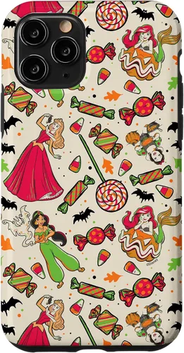 Vista 27 de iPhone 16 Disney Princess Snow White Ariel Jasmine Aurora Funda de Halloween