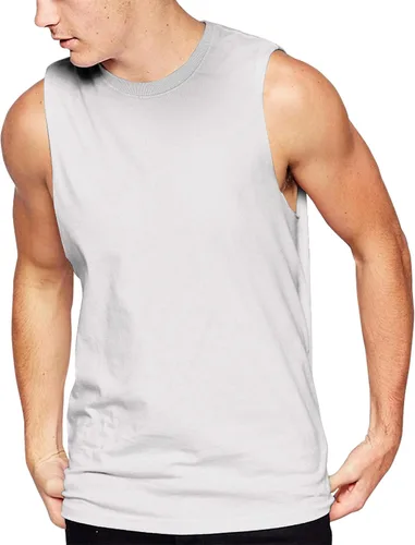 Vista 12 de Hat and Beyond Mens Active Muscle Tank Top Athletic Boxing Gym Workout Shirts 1TA01_negro