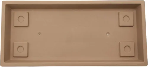 Vista 9 de The HC Companies Bandeja Rectangular Veneciana para Plantas - Platillo de 17.5" para Maceta de 18", Bandeja de Goteo de Plástico para Drenaje - Uso