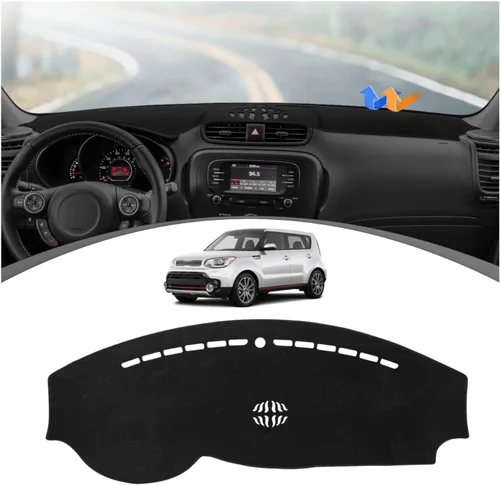 Vista 77 de FIILINES Cubierta para tablero Compatible con Mazda 3 2010-2013 Accesorios Tapete para tablero para Mazda 3 Accesorios Tapete para salpicadero