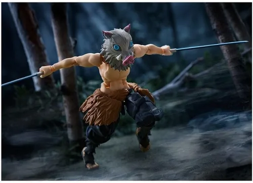 Vista 3 de Max Factory Figma Figma Demon Slayer Inosuke Hashibira, 5.5 in
