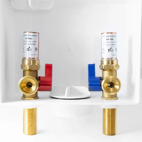 Vista 10 de Caja de Salida para Lavadora EFIELD con Drenaje Central, 1/2 pulgada x 3/4 pulgadas MHT (Conexión MIP de 1/2"-Pulgada por Soldadura), Blanca, (WM001)