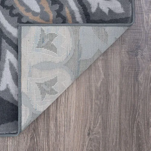 Vista 8 de Piper - Alfombra pequeña de interior de 2 x 3 pulgadas, alfombra de área para cocina, baño, pasillo, entrada, alfombra floral color gris oscuro