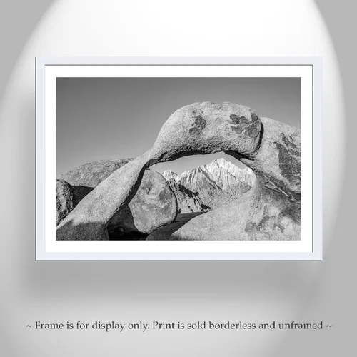 Vista 3 de Alabama Hills Photography California Desert Western Landscape Wall Art in Black and White