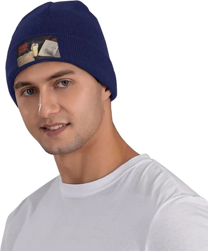 Vista 4 de KyjsiUhyU Morbid Metal Band Angel Beanie for Men Womens Teenager - Casual Unisex Aldult Cuffed Skull Cap Knitted Winter Hat Cool Lightweight Sleep