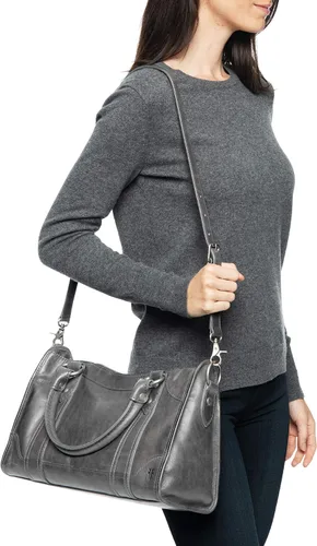 Vista 30 de Frye Melissa - Bolso de mano de piel con cremallera y correa ajustable para el hombro y asa superior