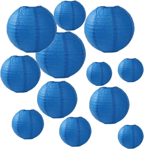 Vista 5 de 12 linternas de papel blanco de 6 pulgadas decorativas chinas, lámparas de papel redondas japonesas colgantes para cumpleaños, bodas, Navidad