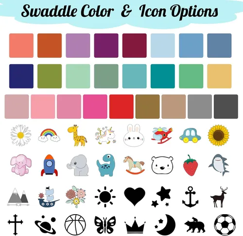 Vista 2 de Manta de envolver personalizada para niña y niño, juego de manta y gorro con diadema de lazo con nombre, artículos personalizados para bebés, regalos