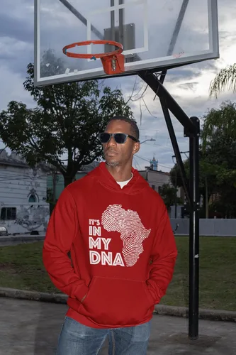 Vista 5 de Shop4Ever It's in My DNA - Sudadera con capucha con orgullo africano
