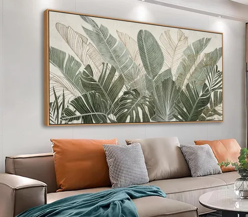 Vista 8 de tigeridge Arte de pared de abedul enmarcado, lienzo de bosque de abedul floreciente, imágenes de paisaje natural, decoración de pared de madera