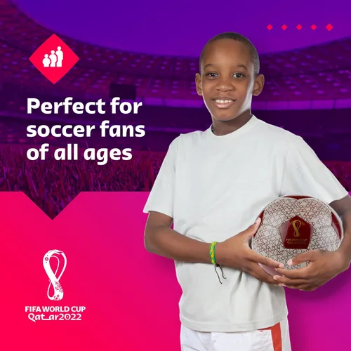 Vista 4 de Capelli Sport FIFA World Cup Qatar 2022 Tournament Soccer Ball Souvenir Display, Officially Licensed Futbol for Youth and Adult Soccer Players