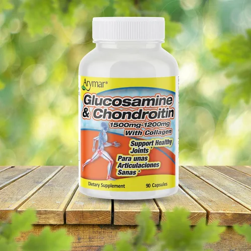 Vista 5 de Arymar Suplemento de glucosamina condroitina y colágeno Fórmula de apoyo articular paquete de dos