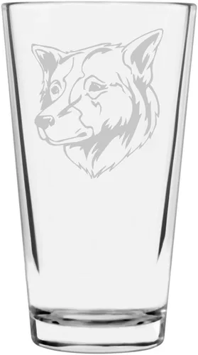 Vista 127 de Podenco Canario - Vaso de pinta de 16 onzas con temática de perro personalizado