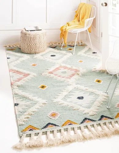 Vista 25 de Unique Loom Mesa Collection - Alfombra de área - Papago (2 pies 2 pulgadas x 6 pies 1 pulgada, carbón/gris)