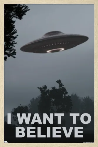 Vista 7 de Trends International Póster de pared con texto en inglés "I Want To Believe