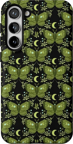 Vista 320 de Casely Funda para Galaxy S9 Postura de cadáver Yoga de esqueleto Diseño protector delgado esencial de doble capa