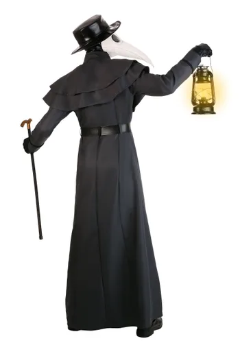 Vista 2 de Disfraz de Médico de la Peste Oscuro para Hombre Talla Plus Multicolor