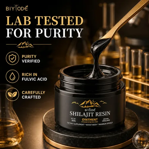 Vista 4 de Resina Shilajit pura del Himalaya de 600 mg 50 porciones con ácido fúlvico y más de 85 minerales traza suplemento energético vegano sin OMG