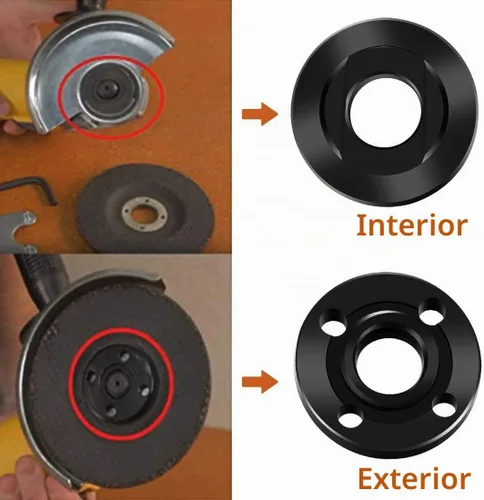Vista 3 de 1934654 Tuerca de bloqueo para sustituye 4.5" 5" 5/8-11 Makita 1934654 193465-4 224568-4 GA4530 9564PC