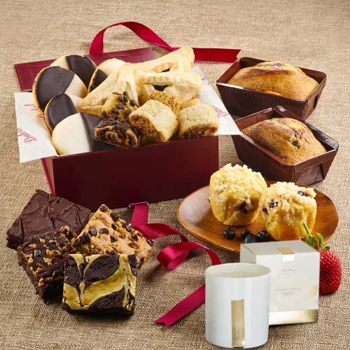 Vista 15 de Caja de regalo de cumpleaños, regalos de comida de cumpleaños, cestas de regalo de chocolate gourmet para mujeres, mamá, papá, él, ella