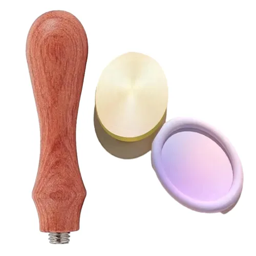 Vista 4 de Sello de cera de rombo, 1 unidad, cabeza de sello de cera de sellado de diamante en blanco, cabeza de sello de cera de latón retro, sin grabado