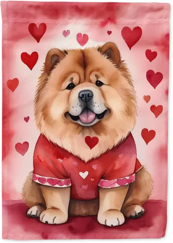 Vista 23 de Caroline's Treasures DAC5252GF Affenpinscher - Bandera de jardín con texto en inglés "My Valentine", bandera decorativa para patio exterior, patio