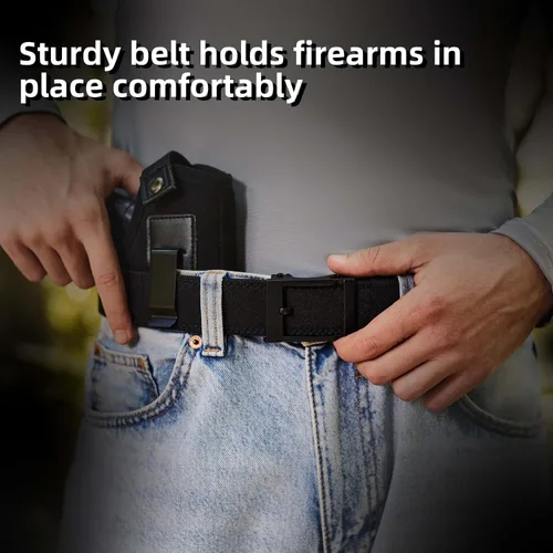 Vista 2 de IBYADO Nylon Belt, EDC Belt, Concealed Carry Belt for Men, Ratchet Belts for Men, Gun Belts for Men Tactical