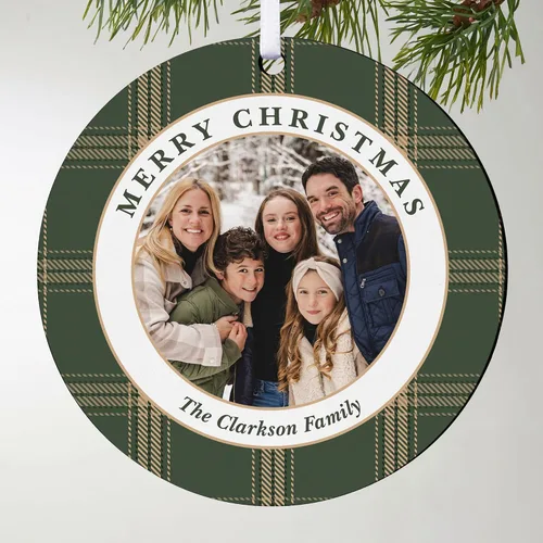 Vista 14 de Adorno de Navidad personalizado de Let's Make Memories - Sube tu foto - Adorno navideño conmemorativo 2025 para familia, pareja, amigo - Foto