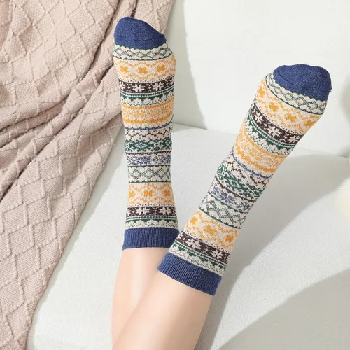 Vista 4 de Clothirily Wool Socks for Women, Vintage Womens Wool Socks, Winter Warm Boot Sock for Women Men, Thick Winter Cozy Sock