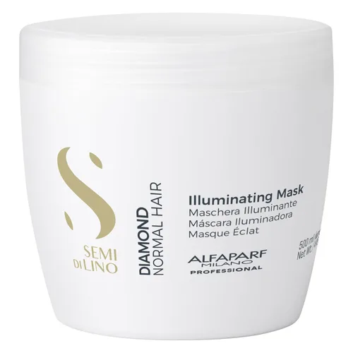 Vista 10 de Alfaparf Milano Semi Di Lino Diamond Illuminating Hair Mask - Acondicionador profundo seguro para el color para cabello teñido – Añade brillo
