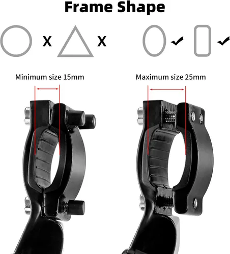 Vista 3 de ROCKBROS Soporte de bicicleta ajustable para bicicleta de 22 a 28 pulgadas