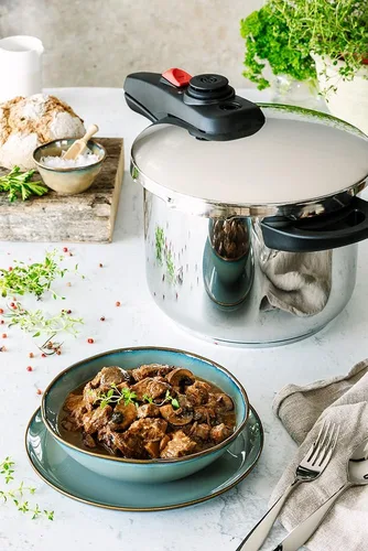 Vista 8 de BRA Allure - Olla a presión rápida de 6 litros de acero inoxidable, apta para todas las cocinas, incluyendo inducción [exclusiva de Amazon]