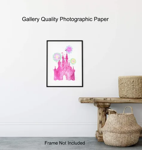 Vista 8 de Póster de pared de castillo, decoración perfecta para habitación de niñas y mujeres, gran regalo, foto sin marco de 8 x 10 pulgadas