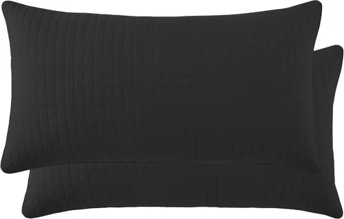 Vista 75 de Fundas Southshore Fine Linens Vilano Springs, para almohada, acolchadas, Microfibra, Pizarra, 20" x 36" 15 - Pizarra