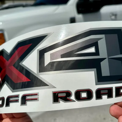 Vista 5 de Gold Hook FX4 - Calcomanías todoterreno para Ford Ranger 2019-2023 Maverick Negro rojo
