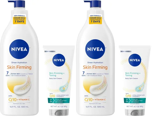 Vista 14 de Loción corporal reafirmante de hidratación ligera NIVEA (16.9 Fl Oz) + Crema en gel reafirmante y tonificante para la piel con ácido hialurónico
