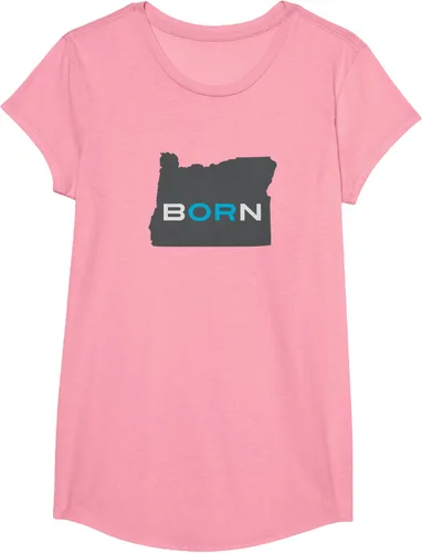 Vista 53 de Nacido en Oregon Camisa – Estado Mapa Born Idea de regalo, Negro