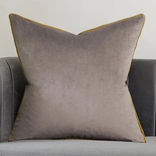 Vista 14 de Avigers - Funda de almohada decorativa de 24 x 24 pulgadas, color negro, terciopelo, cremallera oculta Relleno no incluido; acento liso occidental