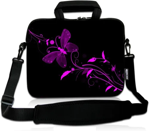 Vista 10 de RICHEN - Bolso bandolera de 10 pulgadas con asa, funda para laptops, notebooks, tablets infantiles de 7 a 10.2 pulgadas