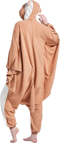 Vista 6 de Pijama mameluco para adultos, disfraz unisex de animales de Halloween, ropa de dormir para hombres y mujeres, traje de cosplay cómodo y divertido
