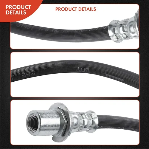 Vista 5 de A-Premium Manguera hidráulica de freno delantero para conductor o pasajero compatible con modelos Toyota - Pickup 1984-1995 2.4L 1988-1995 3.0L