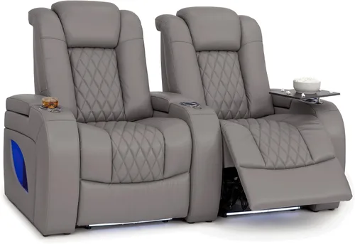 Vista 56 de Seatcraft Asientos de cine en casa Virtuoso LT Tawny Single reclinable Leonado