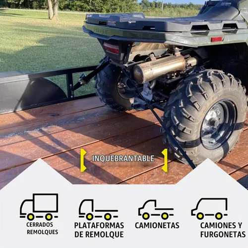 Vista 6 de DC Cargo Mall Correas de trinquete retráctiles - Opciones de montaje E-Track y atornilladas (paquete de 2) 1 pulgada x 6 pies - 4,000 libras